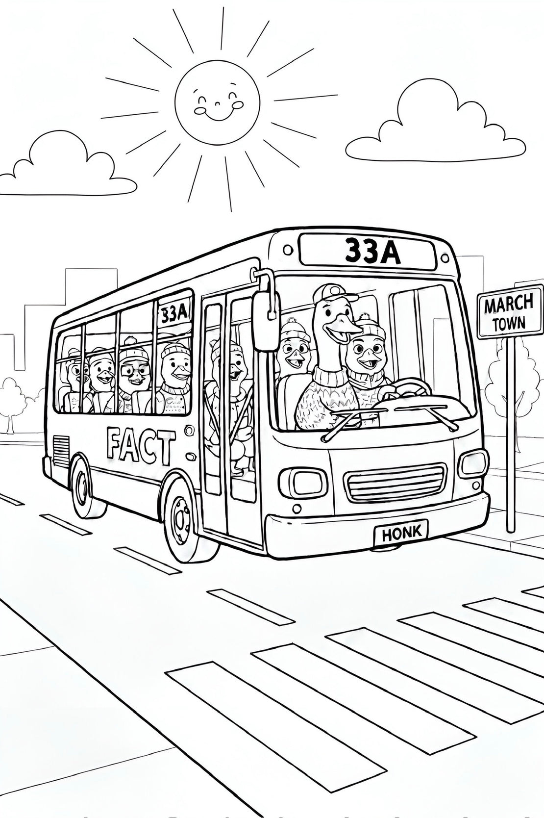 Goose Colouring Book