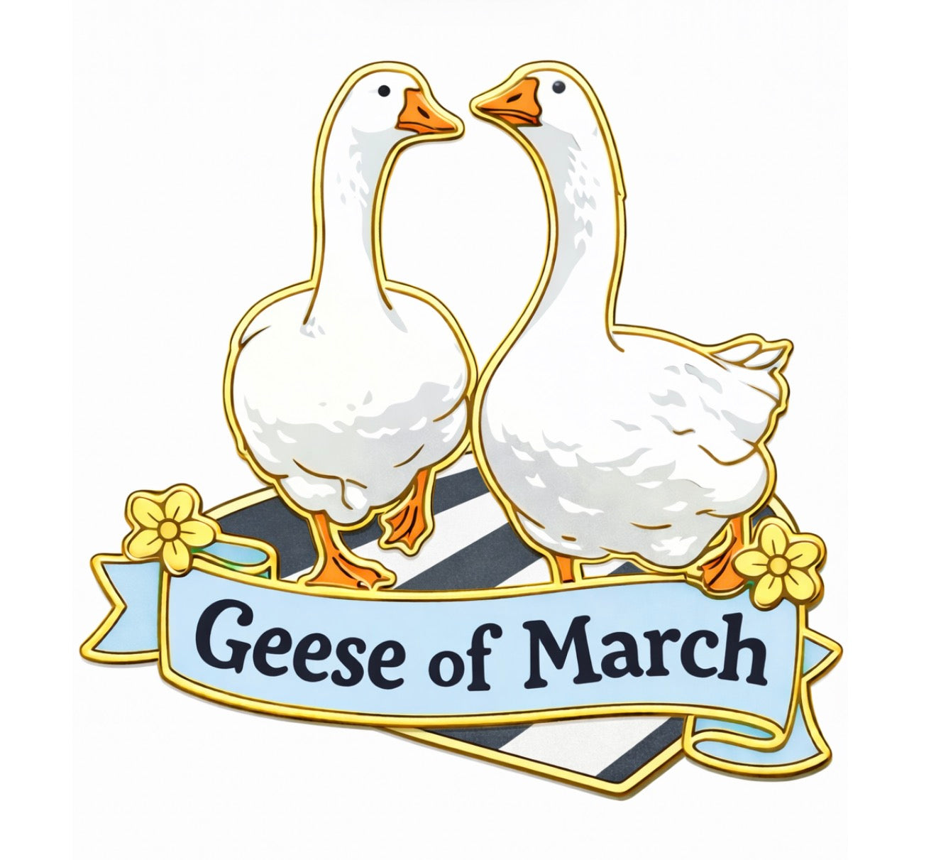 Geese Enamel Pin - Goose Gifts